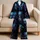 Bold Cyberpunk Skull Motif for Urban Streetwear Style and Festival Night Out Looks Satin Pajamas Set - 5