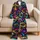 Colorful Pug Faces Pop Art Lounge Style for Cozy Weekends, Travel and Pet Lovers Satin Pajamas Set - 5