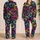 Colorful Pug Faces Pop Art Lounge Style for Cozy Weekends, Travel and Pet Lovers Satin Pajamas Set - 2