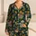 Mushroom Butterfly Botanical Folk Art for Cozy Lounging and Weekend Home Relaxation Satin Pajamas Set - 1