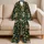 Mushroom Butterfly Botanical Folk Art for Cozy Lounging and Weekend Home Relaxation Satin Pajamas Set - 5