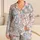 Pastel Bows And Florals With Gingham Checks For Cozy Lounging And Gift Giving For Women Satin Pajamas Set - 1