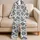 Mediterranean Blue Floral Tile Motifs For Relaxed Lounging, Travel, And Coastal Getaways Satin Pajamas Set - 5