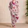 Pink Heart Wide Leg Bottoms For Summer Sleep, Travel And Casual Plus Size Lounge Style Satin Pajamas Set - 4