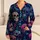 Sugar Skull Midnight Navy Halloween Lounge Style For Women Teens Adults And Gifts Satin Pajamas Set - 1