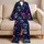 Sugar Skull Midnight Navy Halloween Lounge Style For Women Teens Adults And Gifts Satin Pajamas Set - 5
