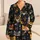 Geometric Cat Faces for Cozy Lounging and Gift Giving, Women Who Love Modern Style Satin Pajamas Set - 1