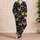 Geometric Cat Faces for Cozy Lounging and Gift Giving, Women Who Love Modern Style Satin Pajamas Set - 4