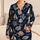 Nautical Sailboat Coral Leaf Coastal Motif for Relaxed Resort Lounging and Gifting Satin Pajamas Set - 1