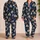 Nautical Sailboat Coral Leaf Coastal Motif for Relaxed Resort Lounging and Gifting Satin Pajamas Set - 2