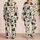 Shaggy Cartoon Dogs and Turquoise Bones for Cozy Weekend Lounging, Dog Lovers Gift Satin Pajamas Set - 2