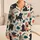 Shaggy Cartoon Dogs and Turquoise Bones for Cozy Weekend Lounging, Dog Lovers Gift Satin Pajamas Set - 1