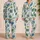 Blue Tropical Birds and Monstera Leaves for Relaxed Resort Lounging Women at Home Satin Pajamas Set - 2