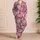 Mauve Pink Heart Color Block Style For Cozy Lounging And Romantic Gift Giving At Home Satin Pajamas Set - 4