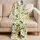 Yellow Lemon Fruit And Green Leaf Citrus Motif For Summer Vacation Gifts For Women Satin Pajamas Set - 5