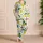 Yellow Lemon Fruit And Green Leaf Citrus Motif For Summer Vacation Gifts For Women Satin Pajamas Set - 4