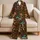 Retro Mushroom Forest Garden, Whimsical Woodland Style for Cozy Everyday Lounging Satin Pajamas Set - 5