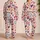 Abstract Heart Shapes for Cozy Lounging, Romantic Gift Ideas and Everyday Relaxation Satin Pajamas Set - 2