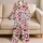 Abstract Heart Shapes for Cozy Lounging, Romantic Gift Ideas and Everyday Relaxation Satin Pajamas Set - 5