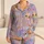 Lavender Cat Faces Graffiti Aesthetic for Playful Lounging and Cozy Home Style Lovers Satin Pajamas Set - 1