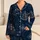 Nautical Explorer Midnight Navy Sea Captain Gift For Cozy Seafaring Comfort Lovers Satin Pajamas Set - 1