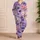 Lavender Donut Berry Treats Cozy Dessert Lounge Gift For Sweet Nighttime Moments Satin Pajamas Set - 4