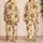 Whipped Coffee, Cream Puff, and Candy Cane Motifs for Cozy Cafe Nights, Women Gift Satin Pajamas Set - 2