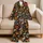 Retro Folk Flowers And Mushrooms For Cozy Lounge Nights And Relaxed Mornings For Women Satin Pajamas Set - 5