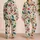 Scarlet Mushroom And Oak Leaf Woodland Botanical For Cozy Autumn Lounging At Home Satin Pajamas Set - 2