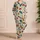 Scarlet Mushroom And Oak Leaf Woodland Botanical For Cozy Autumn Lounging At Home Satin Pajamas Set - 4