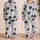 Hand-Painted Navy Wildflowers for Relaxed Summer Lounging and Sleepwear Lovers Women Satin Pajamas Set - 2