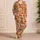 Autumn Mushroom And Berry Botanicals For Cozy Fall Lounging At Home And Woodland Lovers Satin Pajamas Set - 4