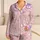 Kawaii Bunny Nurse And Medicine Motifs For Cozy Recovery Nights And Self Care Gifts Satin Pajamas Set - 1