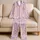 Kawaii Bunny Nurse And Medicine Motifs For Cozy Recovery Nights And Self Care Gifts Satin Pajamas Set - 5