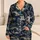 Midnight Navy Chinoiserie Garden Toile For Relaxed Evenings And Weekend Lounging Satin Pajamas Set - 1