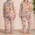 Colorful Starfish And Seashell Beachwear For Coastal Getaways And Seaside Lovers Satin Pajamas Set - 2