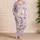 Lavender Medical Bandages And Stethoscopes for Nurses' Relaxation And Self Care Satin Pajamas Set - 4