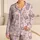 Lavender Medical Bandages And Stethoscopes for Nurses' Relaxation And Self Care Satin Pajamas Set - 1