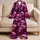 Pink Gothic Skull Motif For Halloween Sleepwear And Alternative Fashion Enthusiasts Satin Pajamas Set - 5