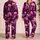 Pink Gothic Skull Motif For Halloween Sleepwear And Alternative Fashion Enthusiasts Satin Pajamas Set - 2
