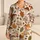 Vintage Autumn Mushrooms And Maple Leaves For Cozy Fall Lounging Women Satin Pajamas Set - 1