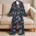 Playful Gray Tabby Cats With Pink And Blue Yarn For Cozy Nighttime Cat Lovers Gift Satin Pajamas Set - 5