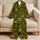Woodland Mushroom And Pinecone Motifs For Cozy Autumn Lounging And Relaxed Evenings Satin Pajamas Set - 5