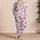 Abstract Pink Leopard Rosettes For Cozy Nights And Relaxed Lounging At Home For Women Satin Pajamas Set - 4