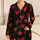 Hand-Painted Red Pink Coral Hearts for Romantic Lounging and Cozy Nighttime Comfort at Home Satin Pajamas Set - 1
