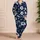 Ivory Hibiscus And Coconut Palm Night Garden For Relaxed Tropical Lounging Women Satin Pajamas Set - 4