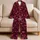 Hand-Drawn Burgundy Hearts for Valentine's Day Lounging and Cozy Nightwear Lovers Satin Pajamas Set - 5