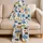 Coastal Lobster Octopus Shell Motif For Beach Vacations And Nautical Style Satin Pajamas Set - 5