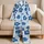 Blue Reef Fish And Hibiscus Coastal Lounge Style For Relaxing Beach Getaways Women Satin Pajamas Set - 5