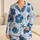 Blue Reef Fish And Hibiscus Coastal Lounge Style For Relaxing Beach Getaways Women Satin Pajamas Set - 1